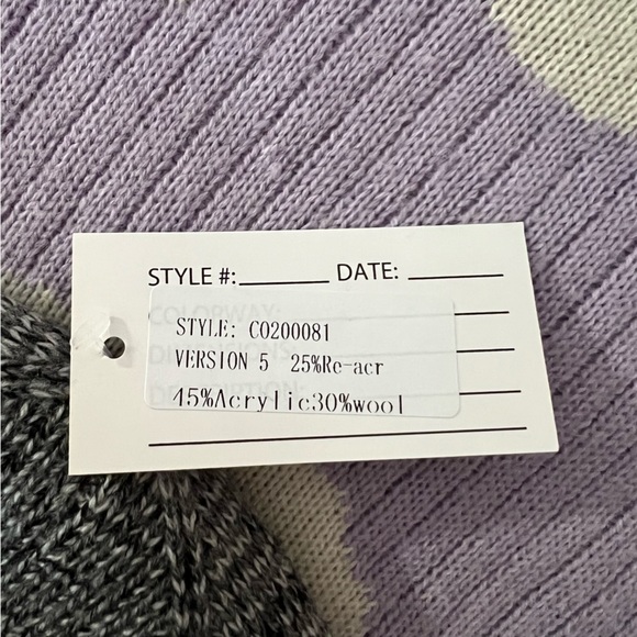 NWT Coach Signature C Wool Blend Black White Knit Beanie Hat - Picture 7 of 7
